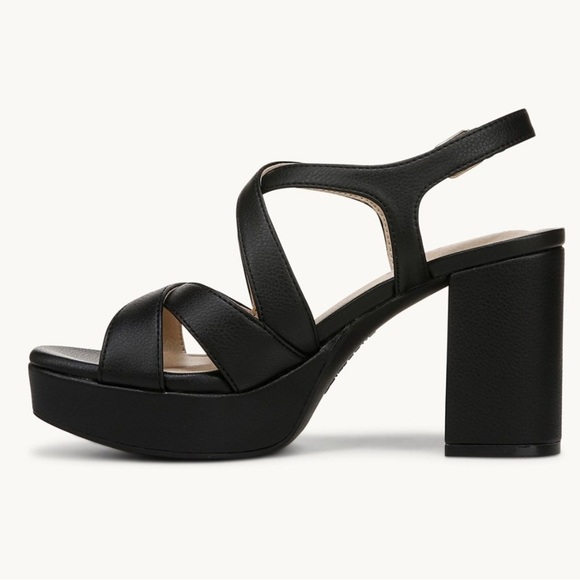 Life Stride Black Platform Shoes with Adjustable Strap - Picture 3 of 7
